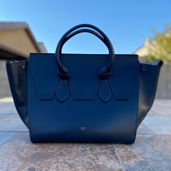 SOLD Celine Small Tie Palmalato Leather Tote - Picture 2 of 15